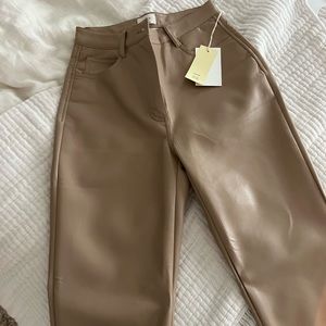 Aritzia Wilfred Melina leather pants size 2